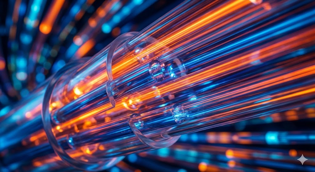 Network nodes connection diagram System Abstract Visual